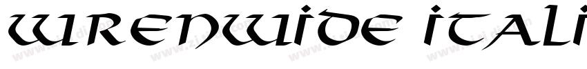WrenWide Italic字体转换